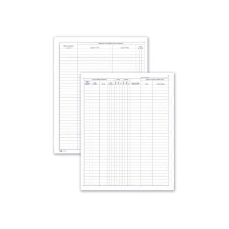 Registro Noleggio Auto 49pg Num 31x24,5 Cm